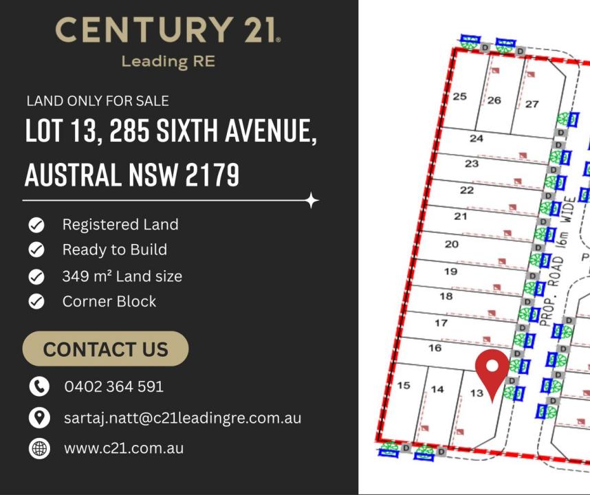 Lot 13 285 Sixth Avenue, Austral, NSW 2179, Australie
