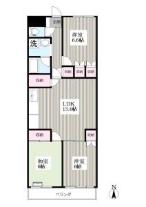 204, 瓦曽根2丁目11-23, グランデ瓦曽根, 越谷市, Saitama 343-0821, Giappone