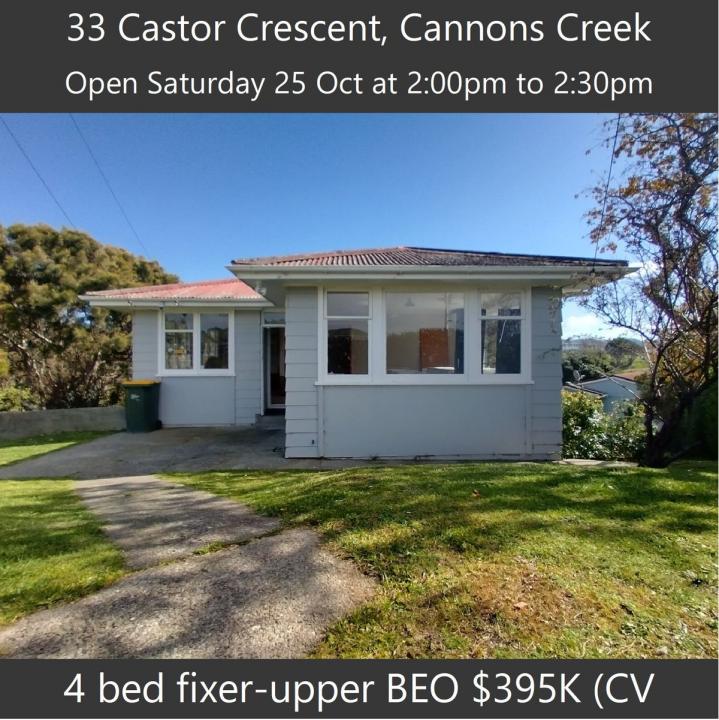 33 Castor Crescent, Cannons Creek, Porirua City 5024, Nouvelle-Zélande