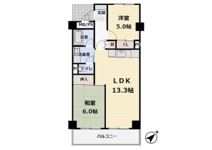西山台５丁目5ｰ1, 狭山ハウス１号棟, 大阪狭山市, Осака 589-0022, Япония