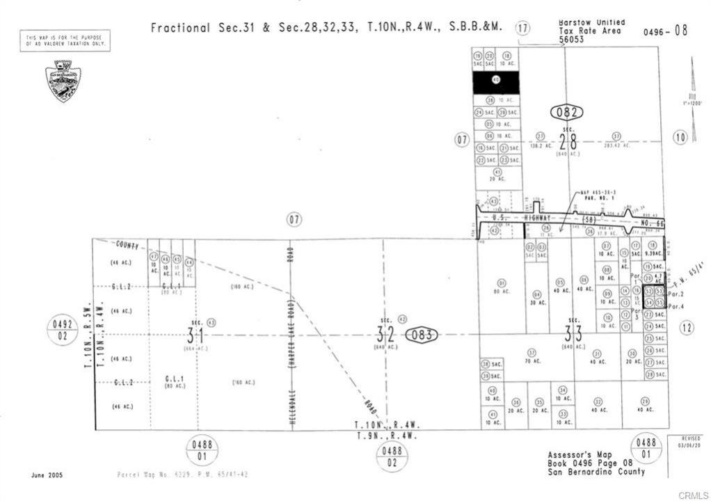 0 AKA N Hwy 58, Hinkley, California 92347