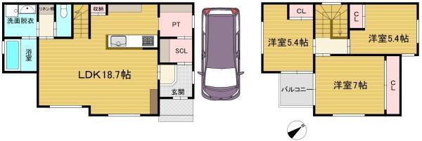 長岡１丁目, 2号地, 長岡京市, Киото 617-0823, Япония
