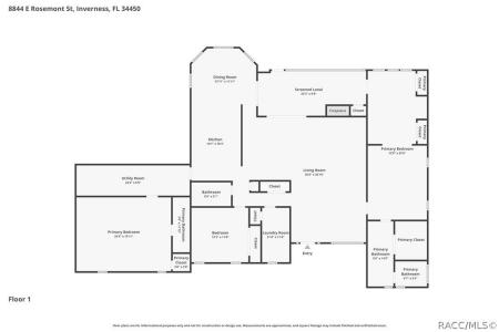8844 E Rosemont Street, Inverness, 佛罗里达州 34450, 美国