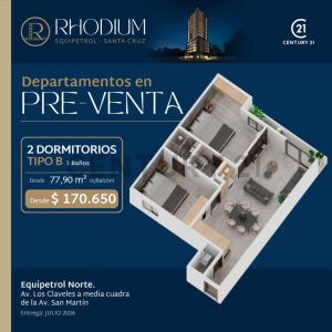 Edificio Rhodium, calle Los Claveles, Sirari Depto. 402, Equipetrol, Santa Cruz 00001, Bolivia