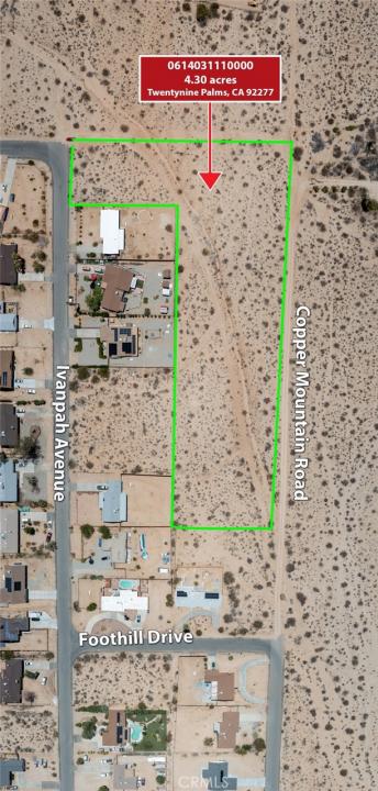 1 Ivanpah Avenue, 29 Palms, Californie 92277, États-Unis