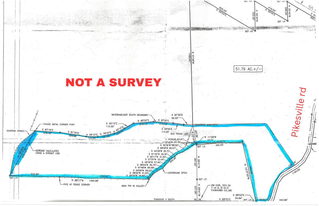 27 Acres Pikeville Road, Fulton, Mississippi 38843, États-Unis