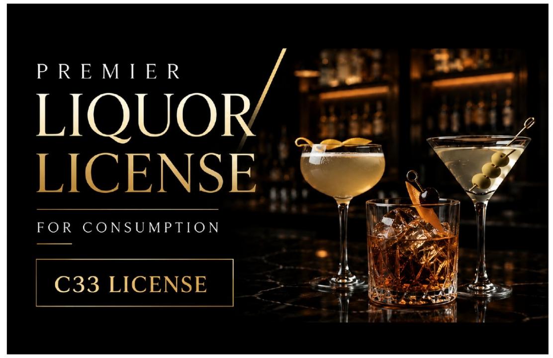 Liquor License #0908-33-028-006, North Bergen, New Jersey 07047, États-Unis