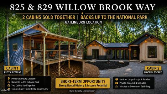 825 & 829 Willow Brook Way, Gatlinburg, Tennessee 37738, USA